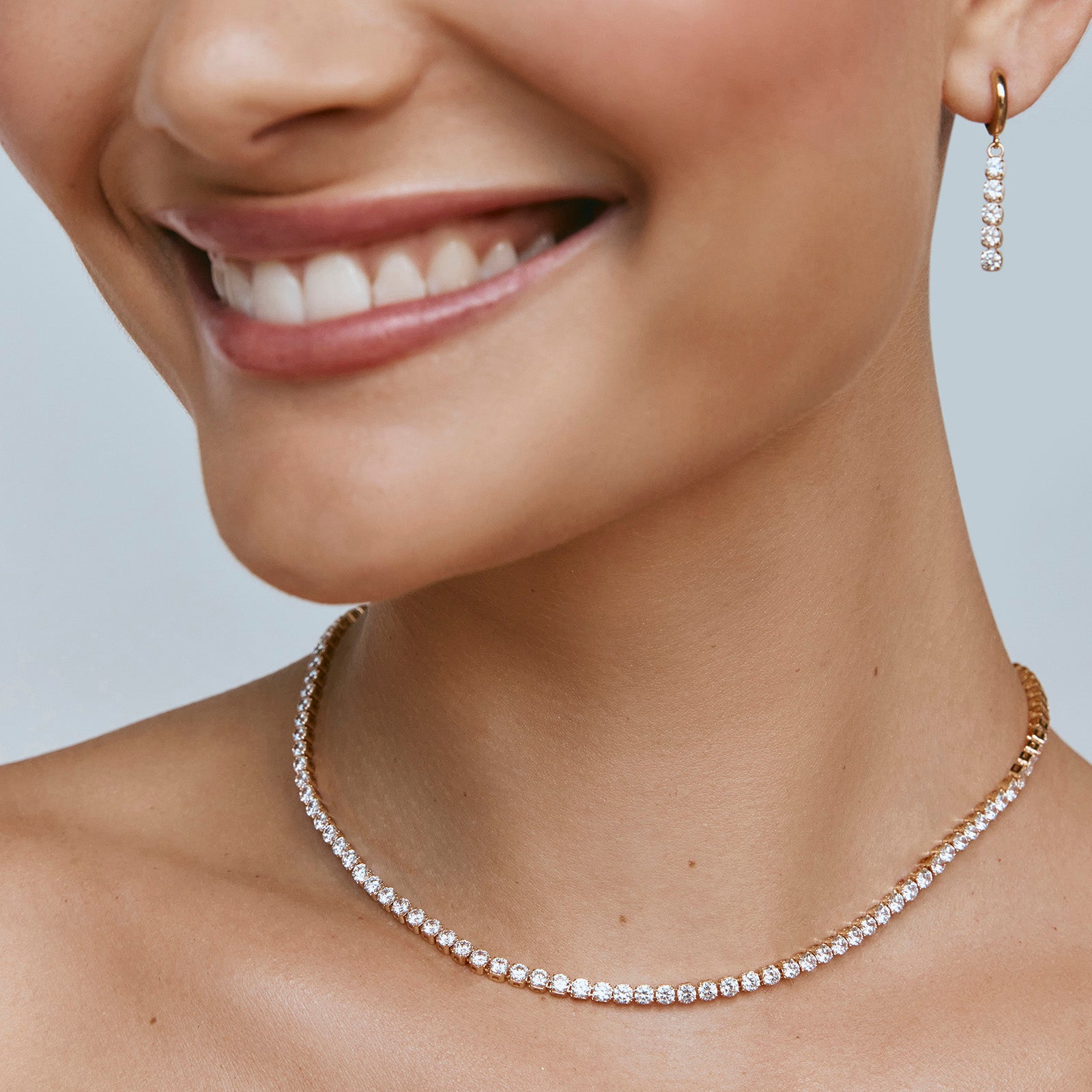 CRYSTAL TENNIS NECKLACE