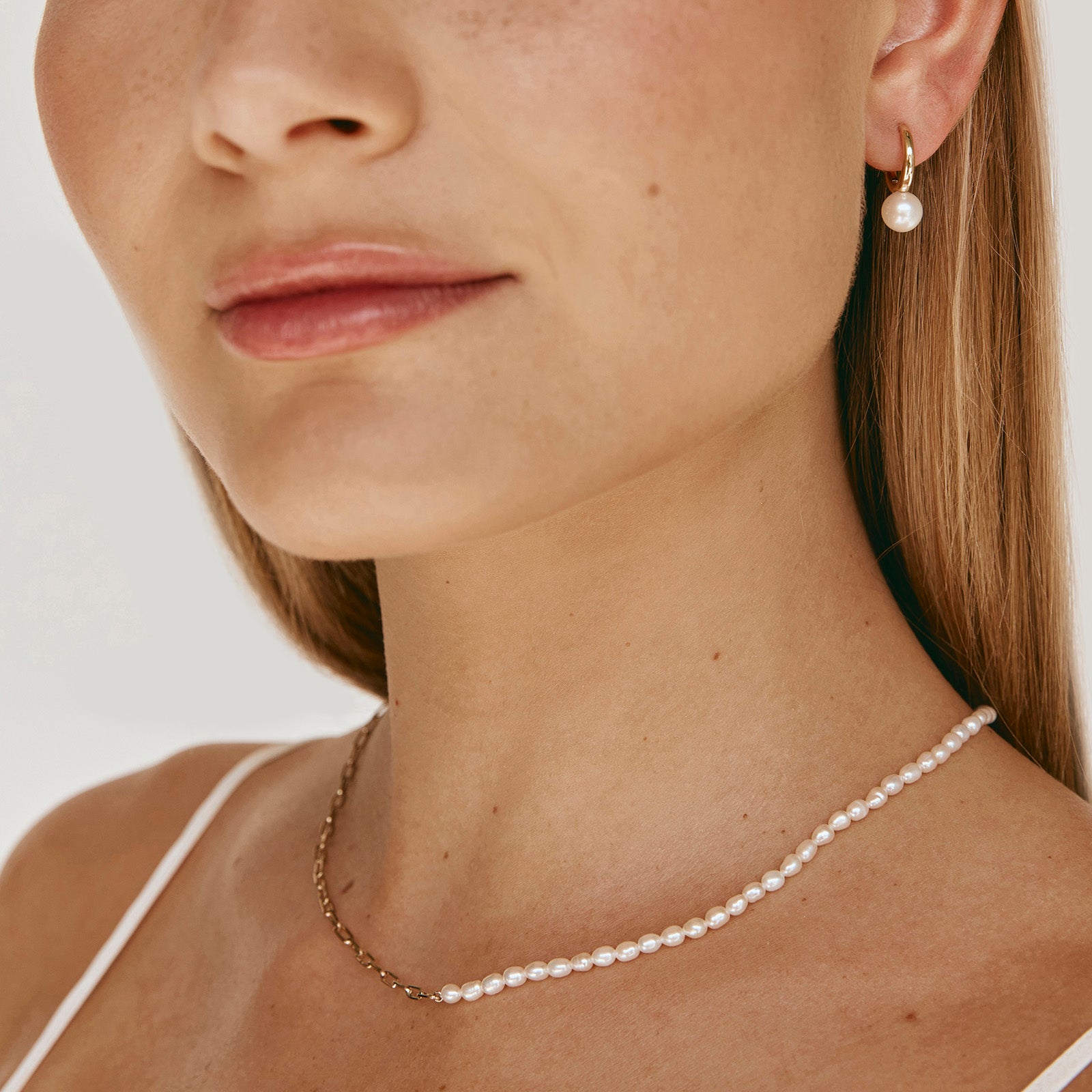 14K GOLD PEARL GRACE NECKLACE