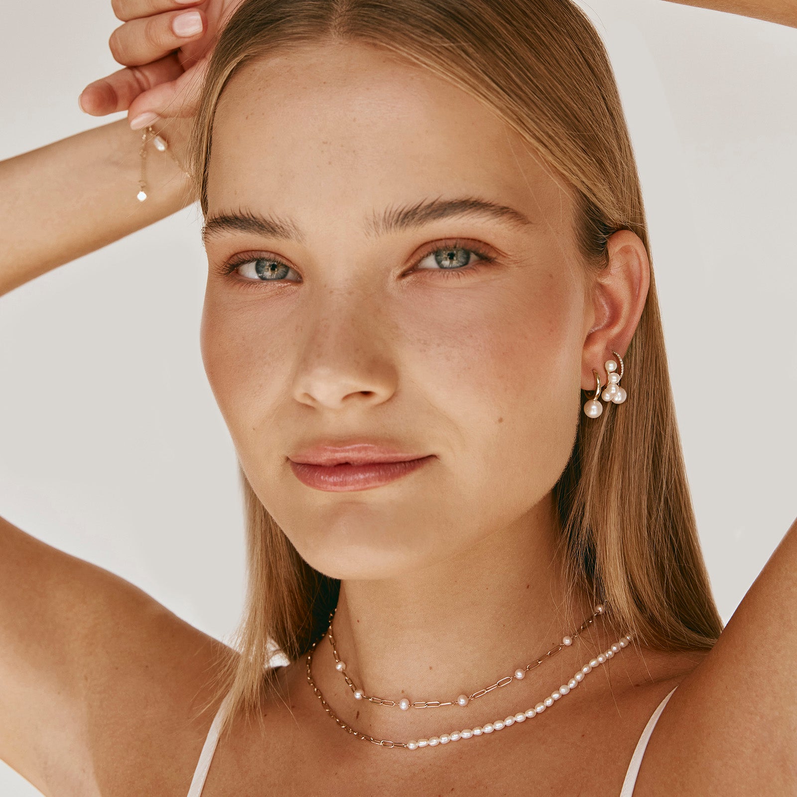 14K GOLD PEARL GRACE NECKLACE