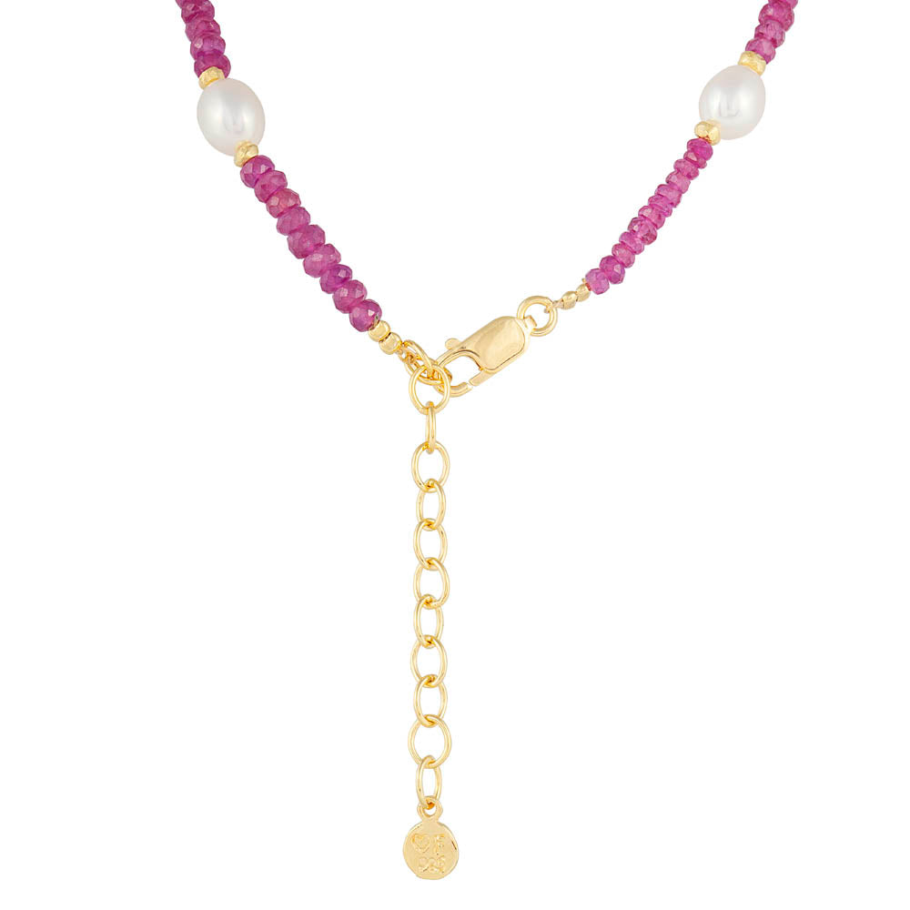 RUBY & PEARL NECKLACE