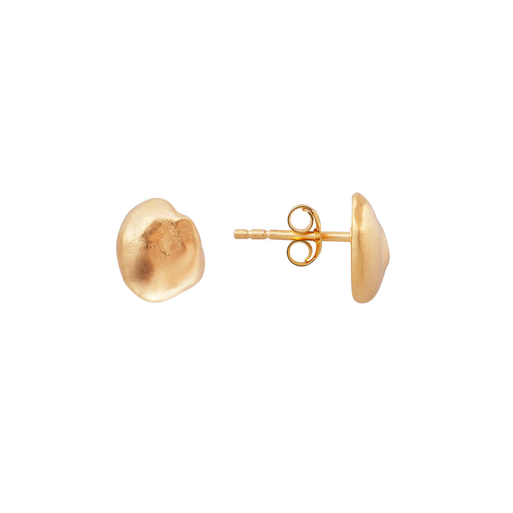GOLD KESHI STUDS