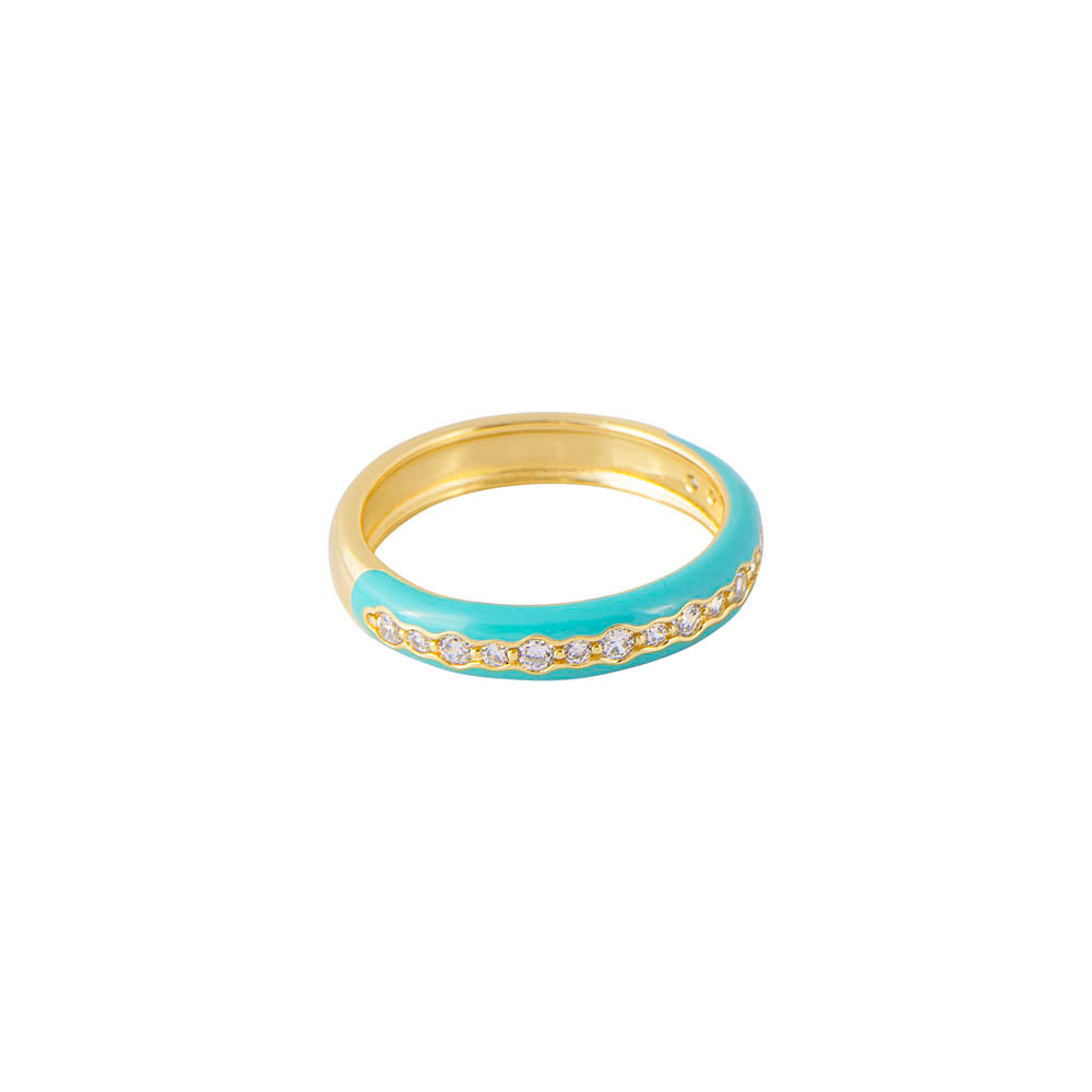 OCEANA ENAMEL STACKER RING