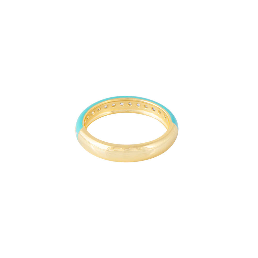 OCEANA ENAMEL STACKER RING