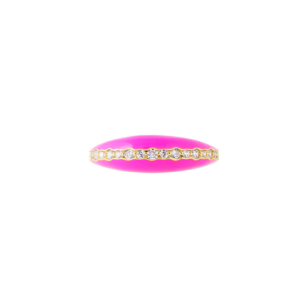 AURORA PINK ENAMEL RING
