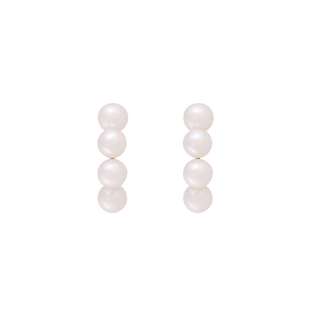 14K GOLD PEARL HUGGIES