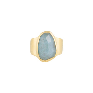 FREE-FORM AQUAMARINE RING