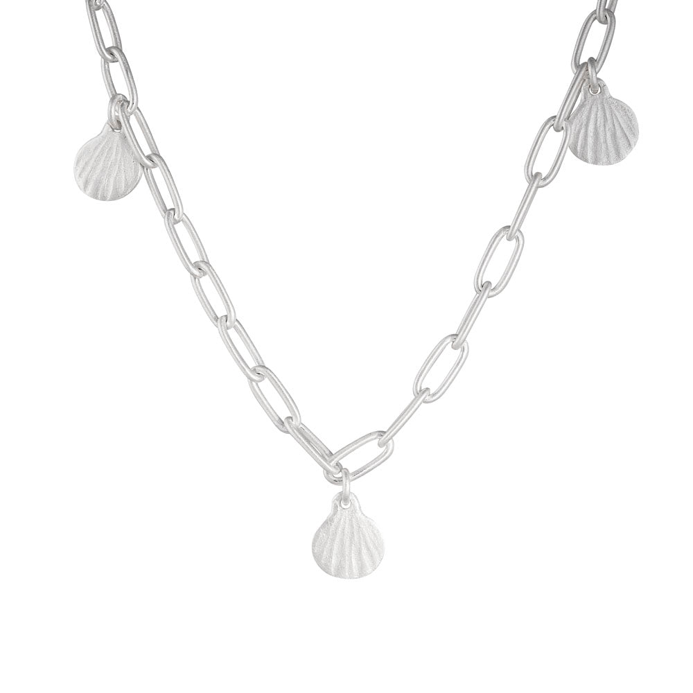 SILVER BEACHCOMBER CHARM NECKLACE
