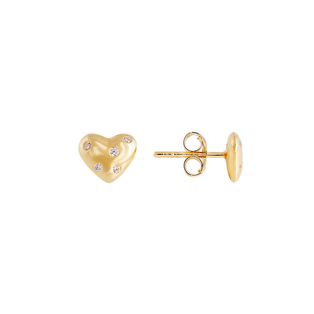 TWILIGHT HEART STUDS