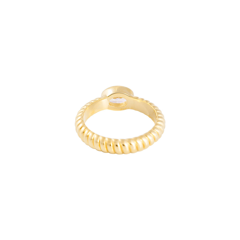 OVAL CROISSANT RING
