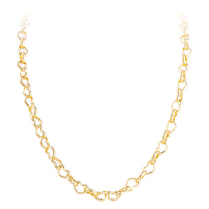 VINTAGE HEART CHAIN NECKLACE