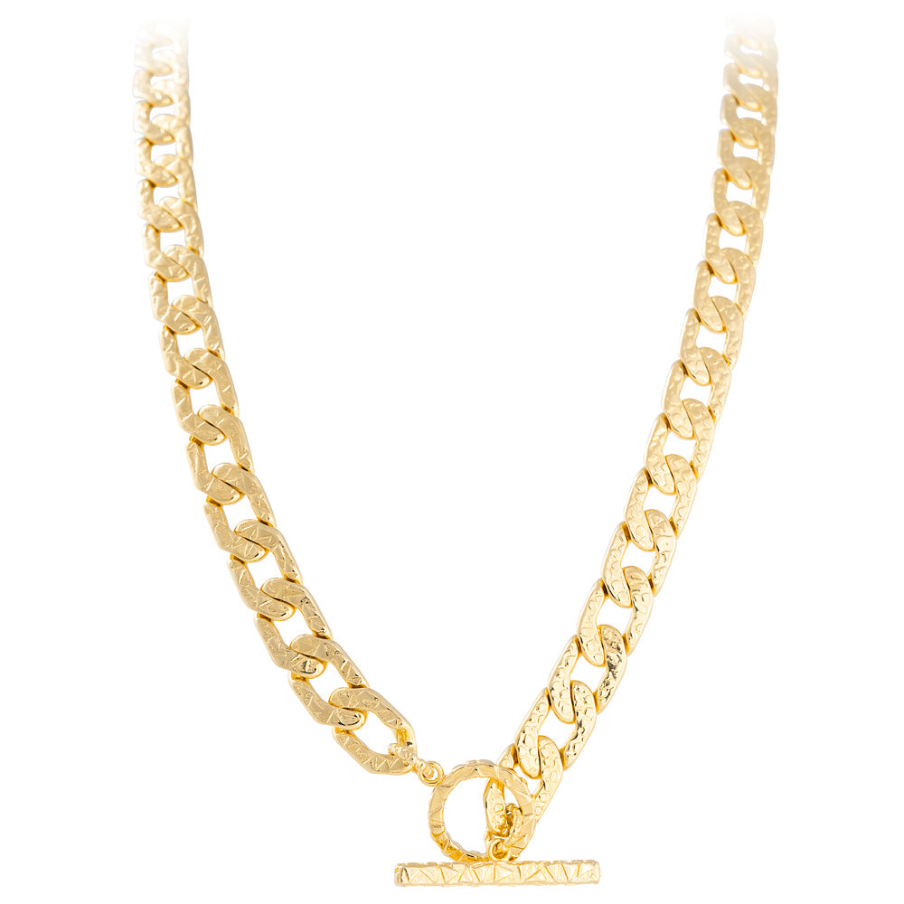 ANTIQUE T-BAR CRYSTAL NECKLACE