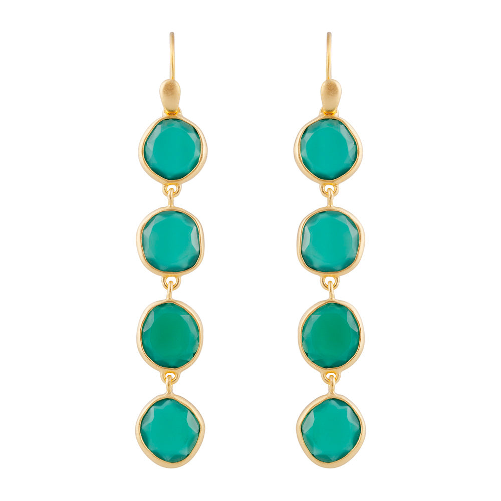 GREEN AGATE SPLICE DROPS