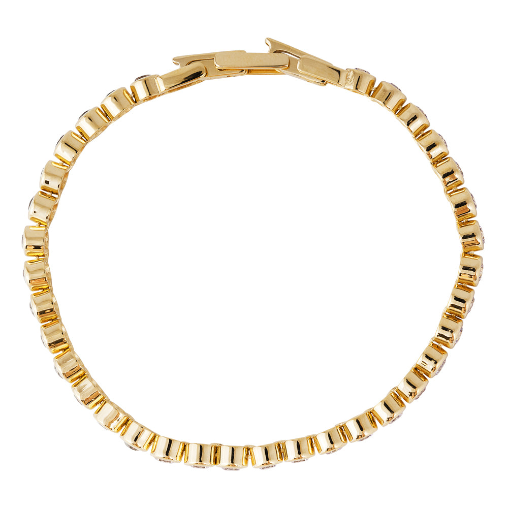 BEZEL SET TENNIS BRACELET