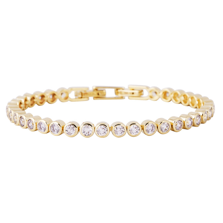 BEZEL SET TENNIS BRACELET