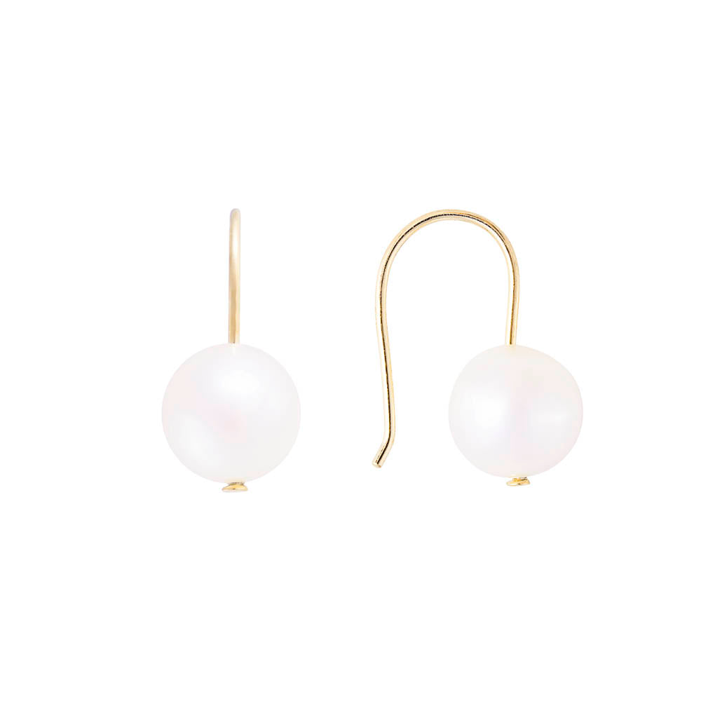 14K GOLD FRESHWATER PEARL ANNA HOOKS