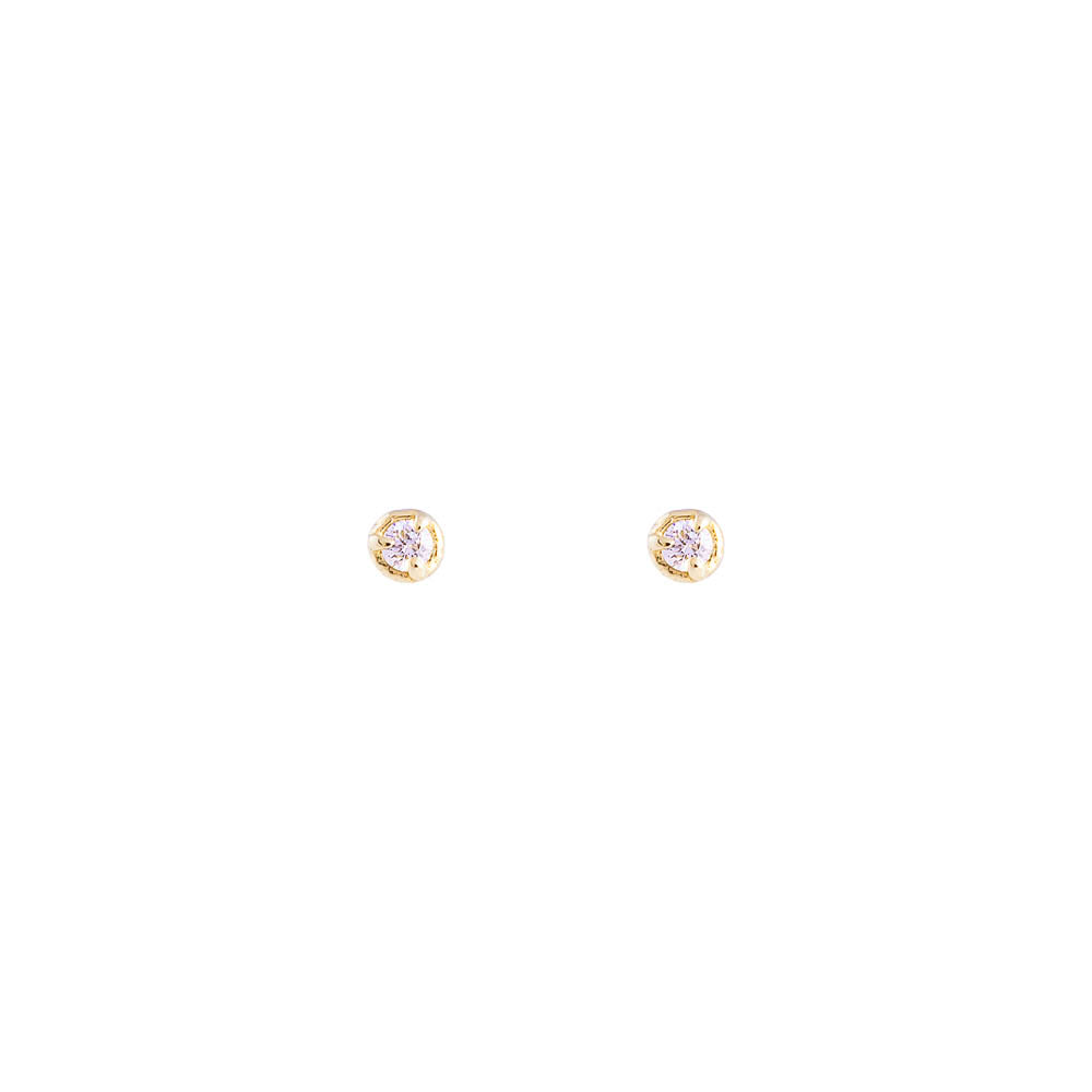 14K GOLD DIAMOND CLASSIC  STUDS