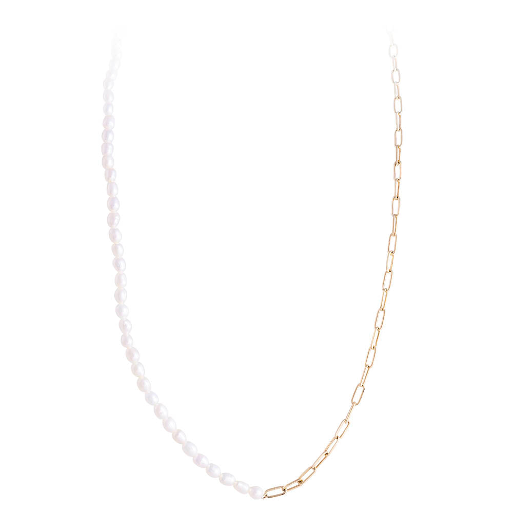 14K GOLD PEARL GRACE NECKLACE