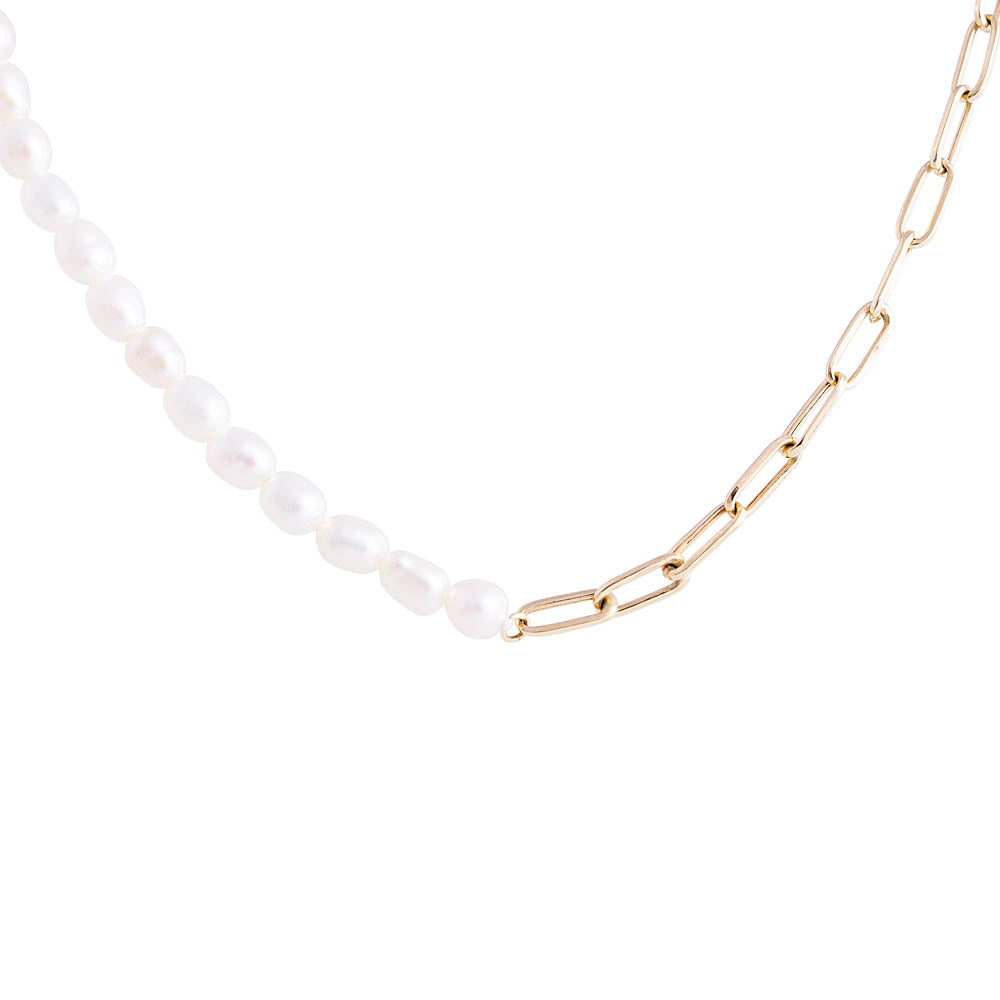 14K GOLD PEARL GRACE NECKLACE
