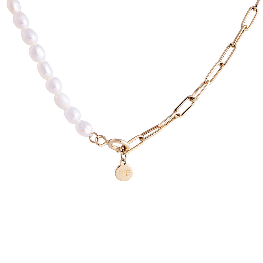 14K GOLD PEARL GRACE NECKLACE