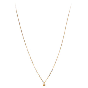 14K GOLD DIAMOND STARBURST NECKLACE
