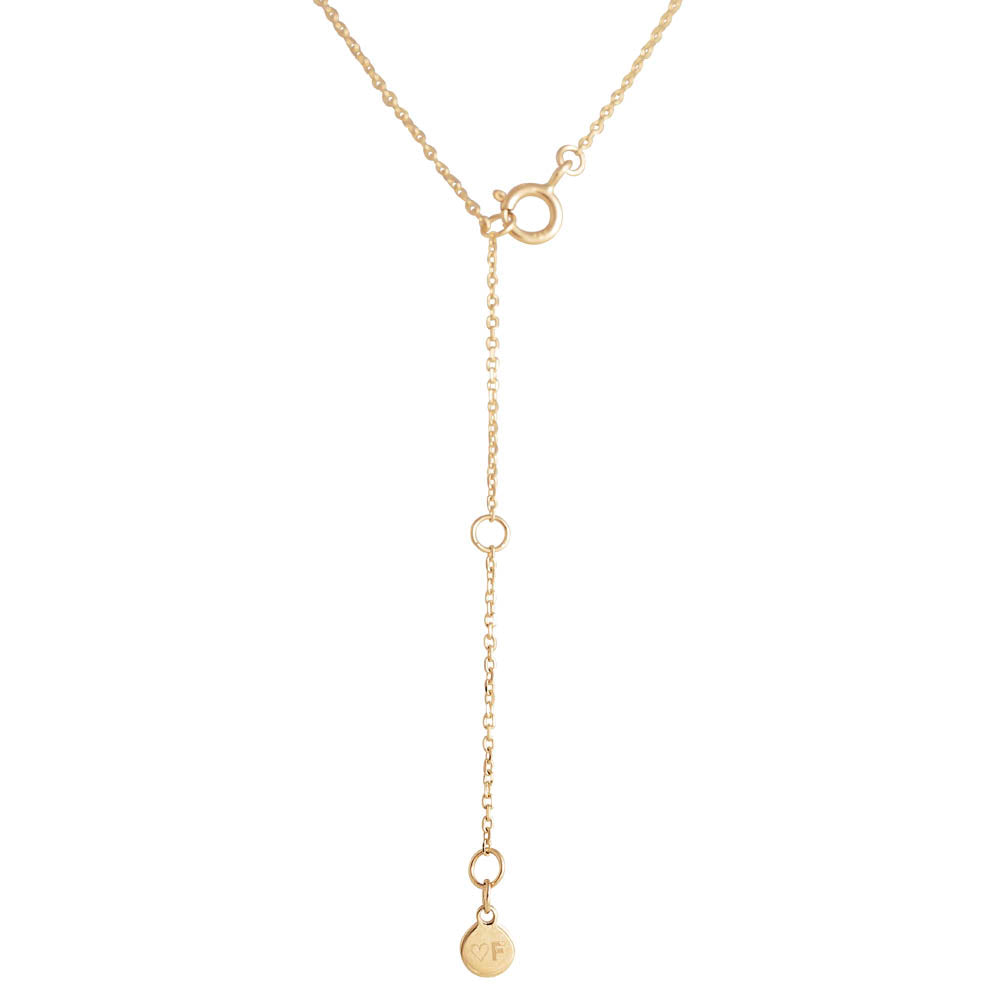 14K GOLD DIAMOND HEART NECKLACE