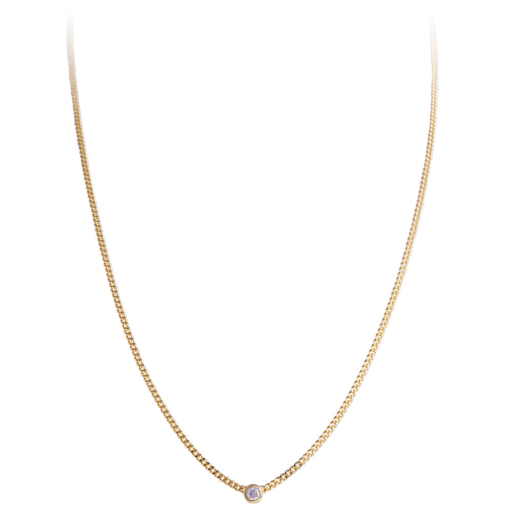 14K GOLD DIAMOND OLIVIA NECKLACE