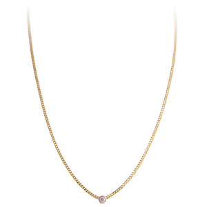 14K GOLD DIAMOND OLIVIA NECKLACE