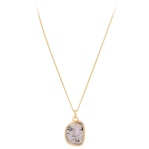 INDIAN PUNCHMARK PENDANT NECKLACE