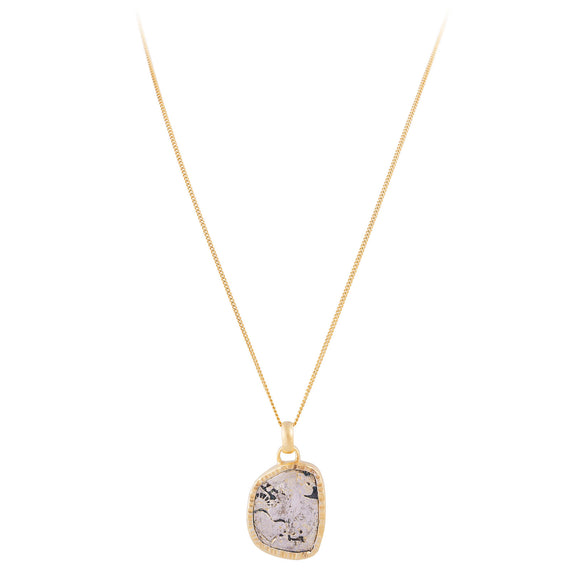 INDIAN PUNCHMARK PENDANT NECKLACE