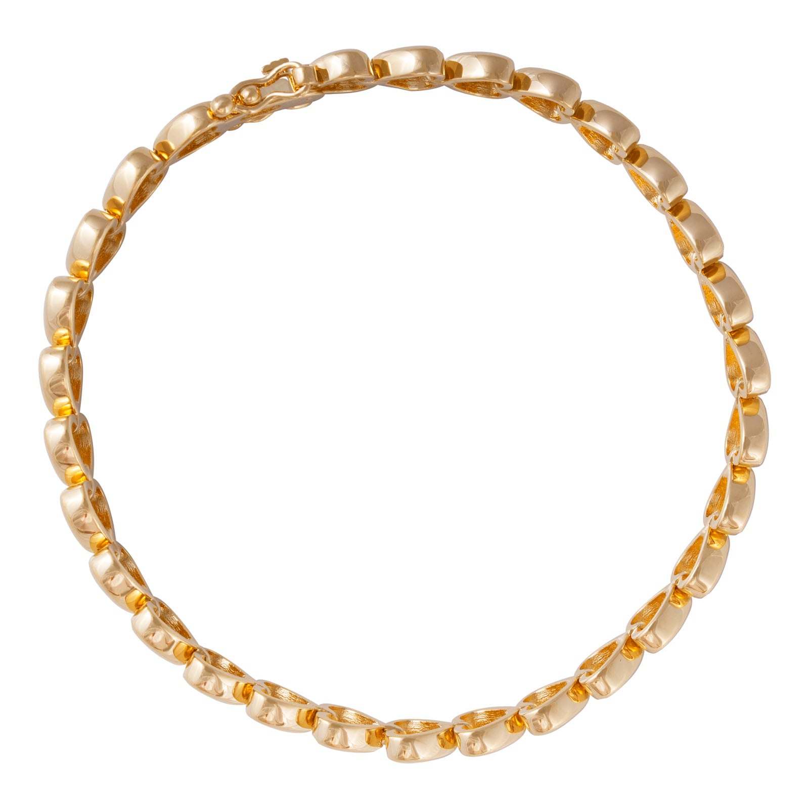 GOLDEN HEART TENNIS BRACELET