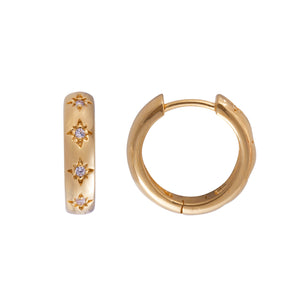 STARBURST MIDI HOOPS