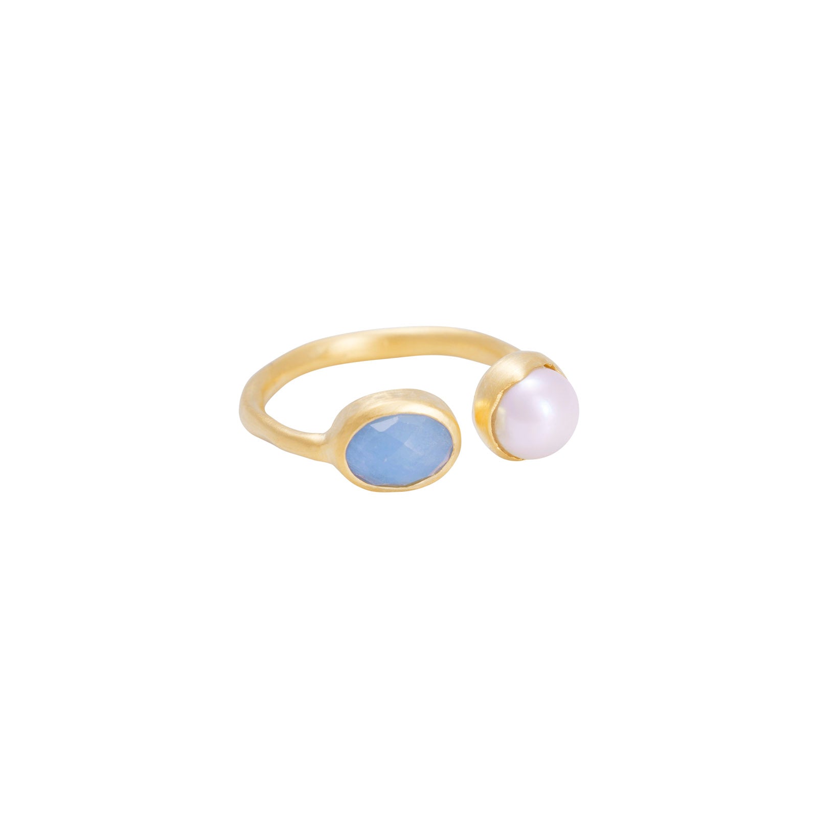 PEARL & AQUAMARINE RING
