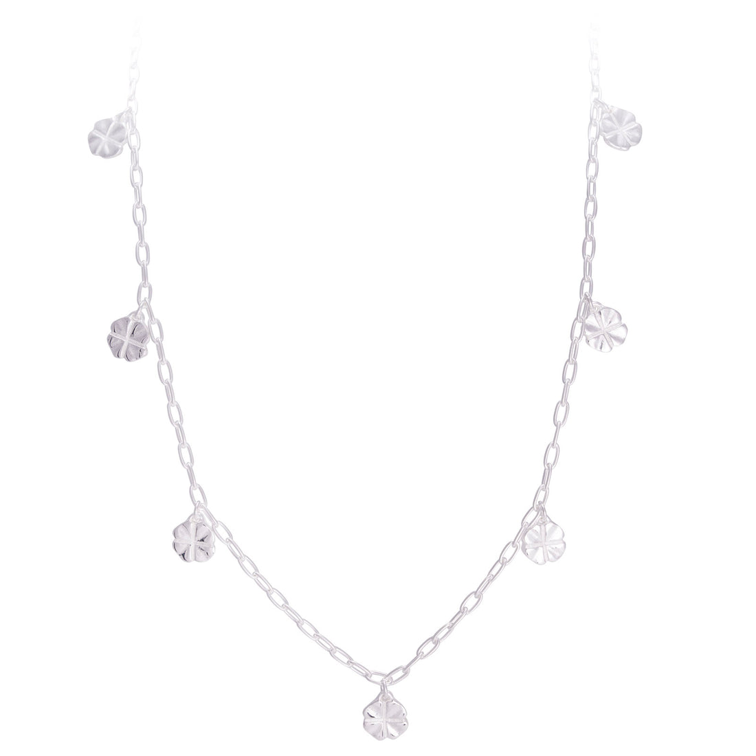 SILVER LUCKY CHARM NECKLACE