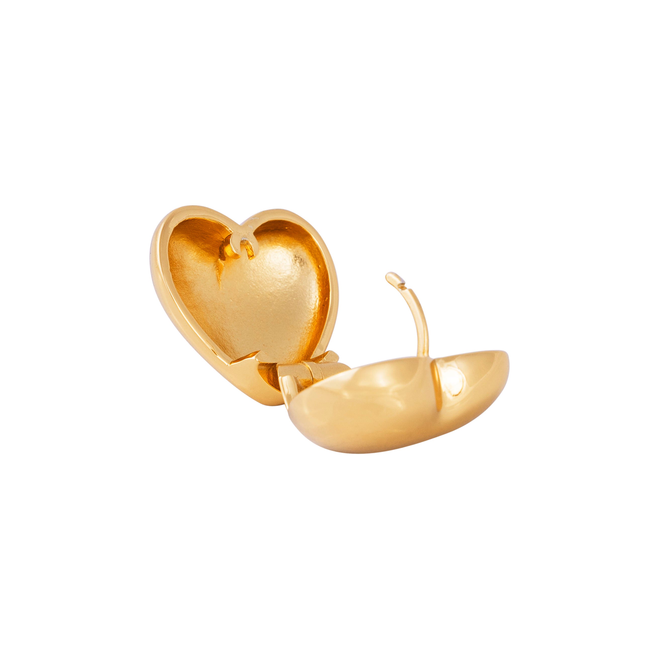 PUFFED HEART EARRINGS