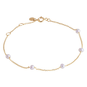 14K GOLD PEARL POM KELLY BRACELET