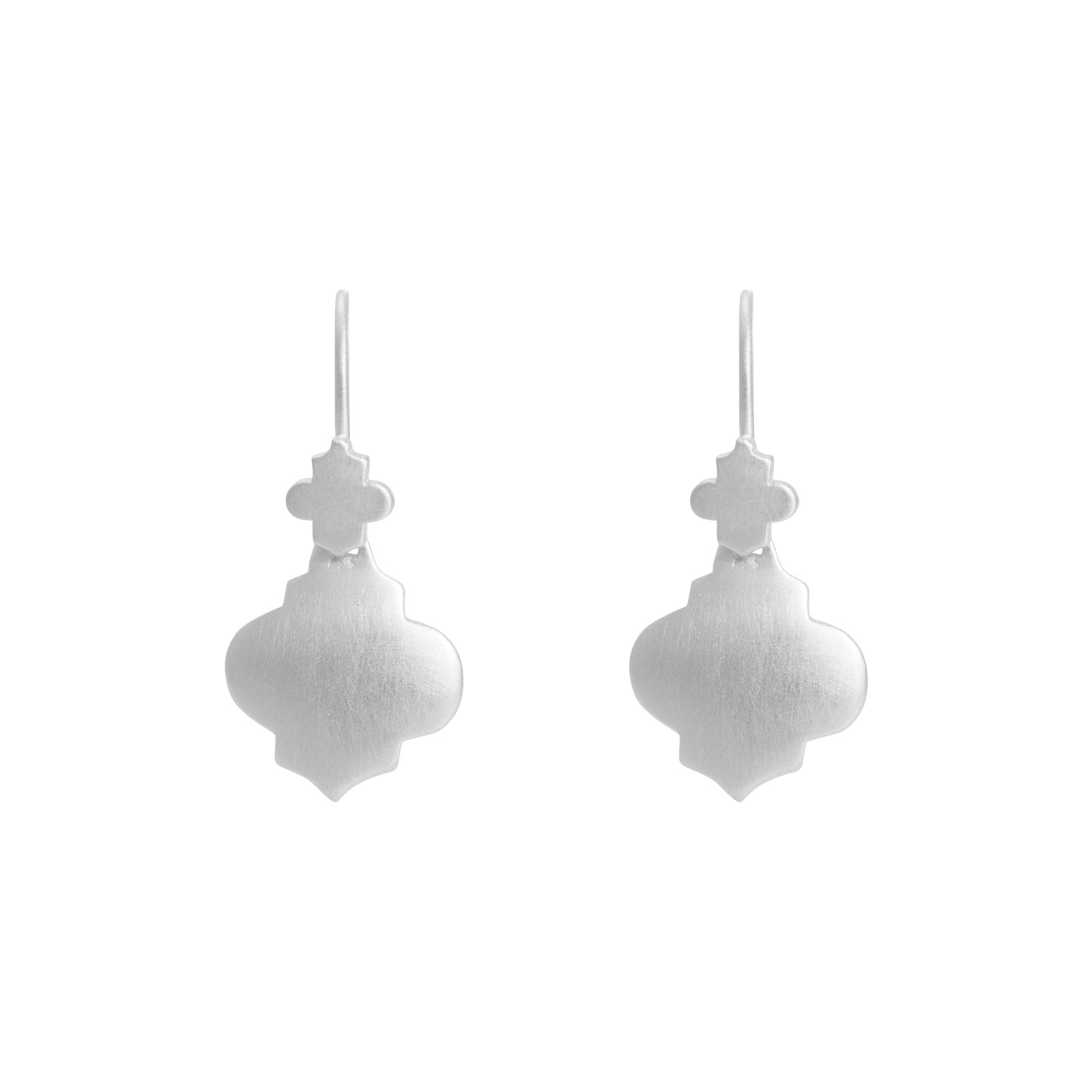 MINI MOROCCAN DROP EARRINGS - SILVER