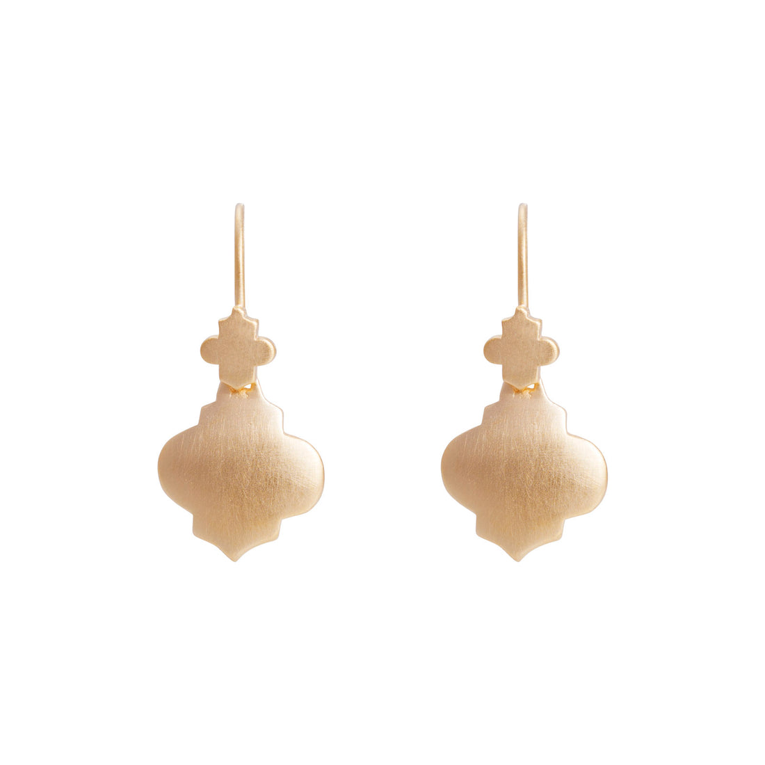 MINI MOROCCAN DROP EARRINGS - GOLD