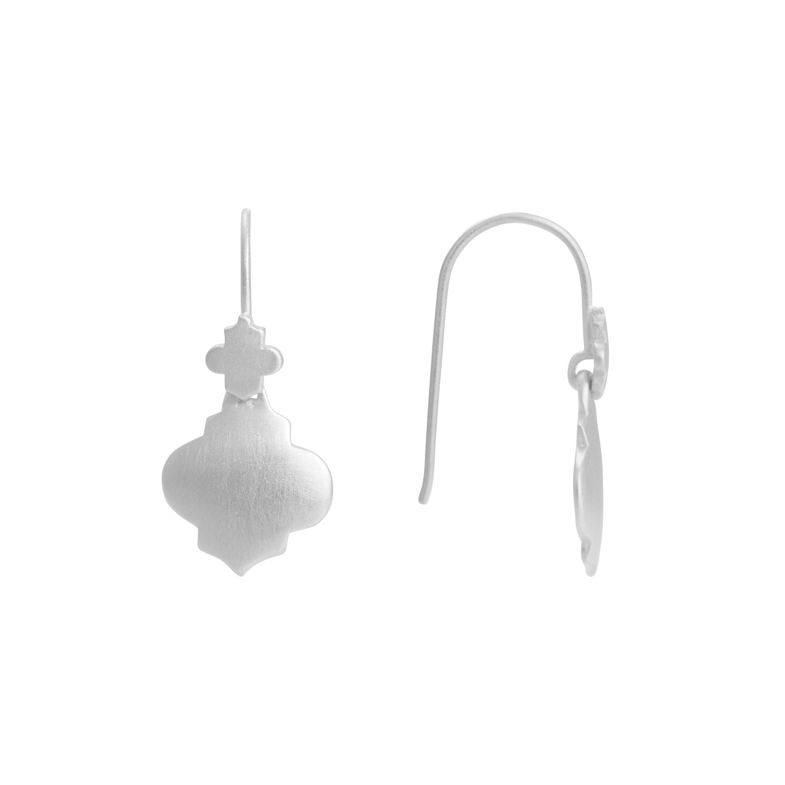 MINI MOROCCAN DROP EARRINGS - SILVER