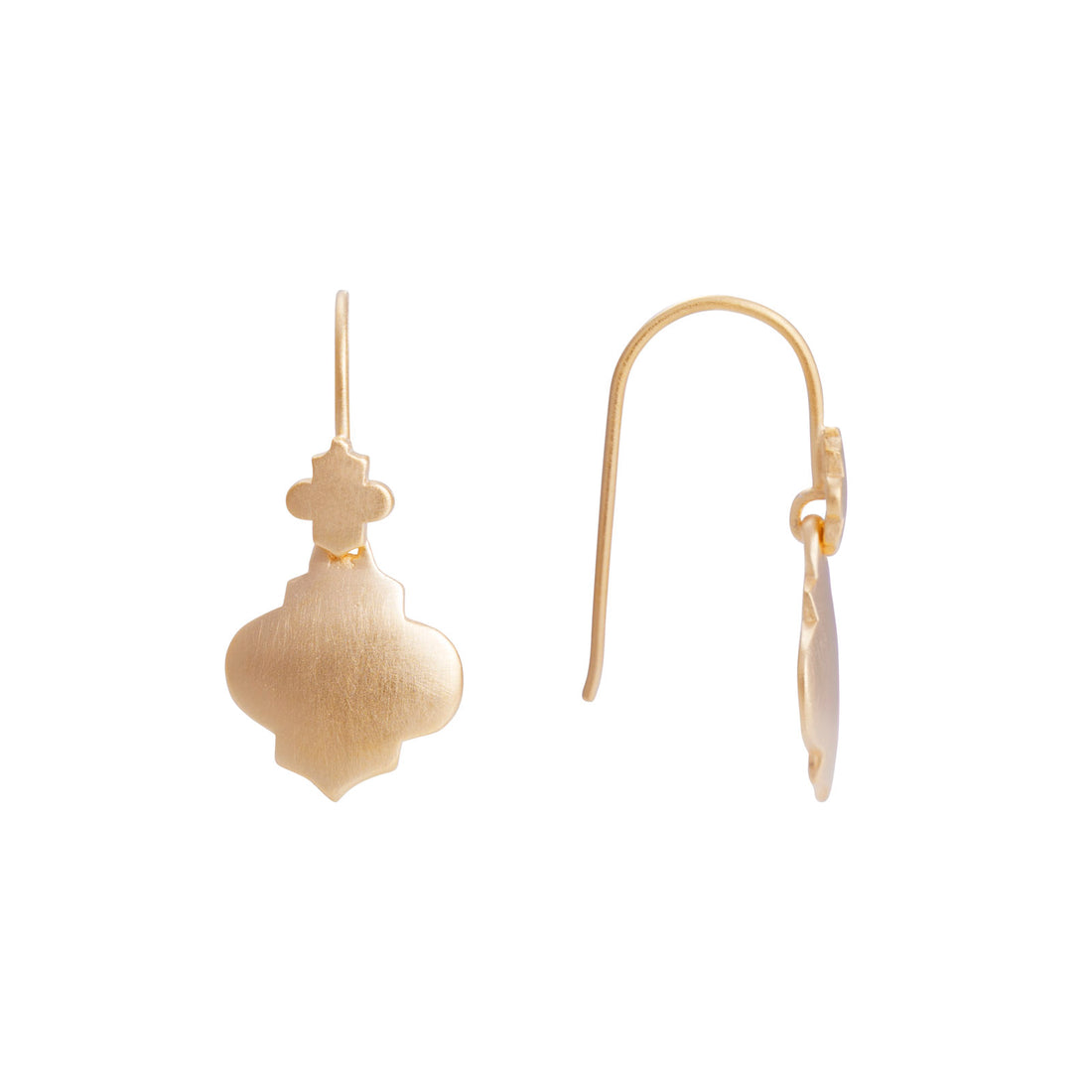 MINI MOROCCAN DROP EARRINGS - GOLD