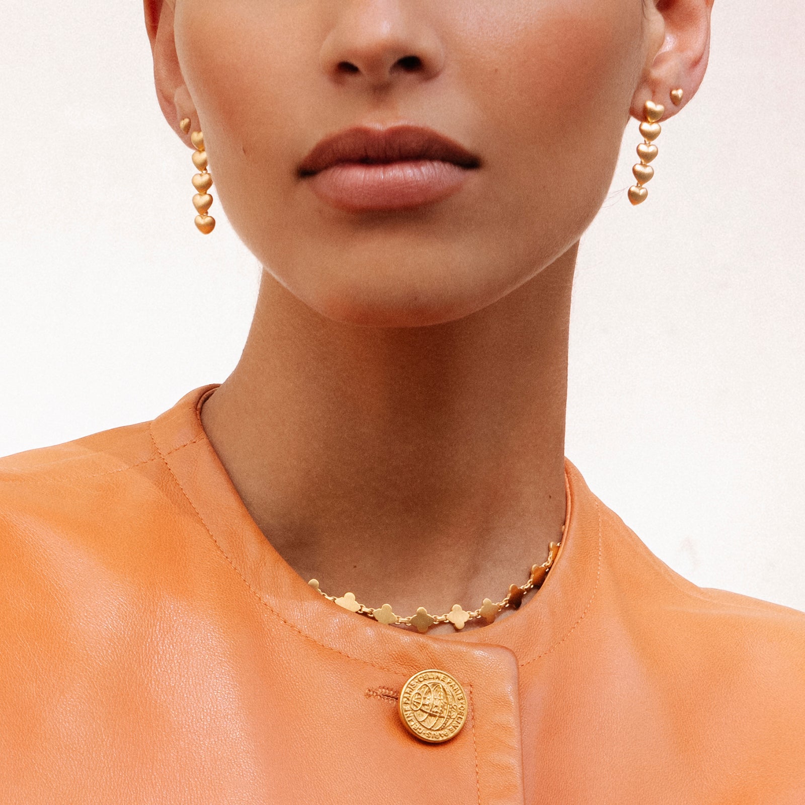 GOLDEN HEART EARRINGS