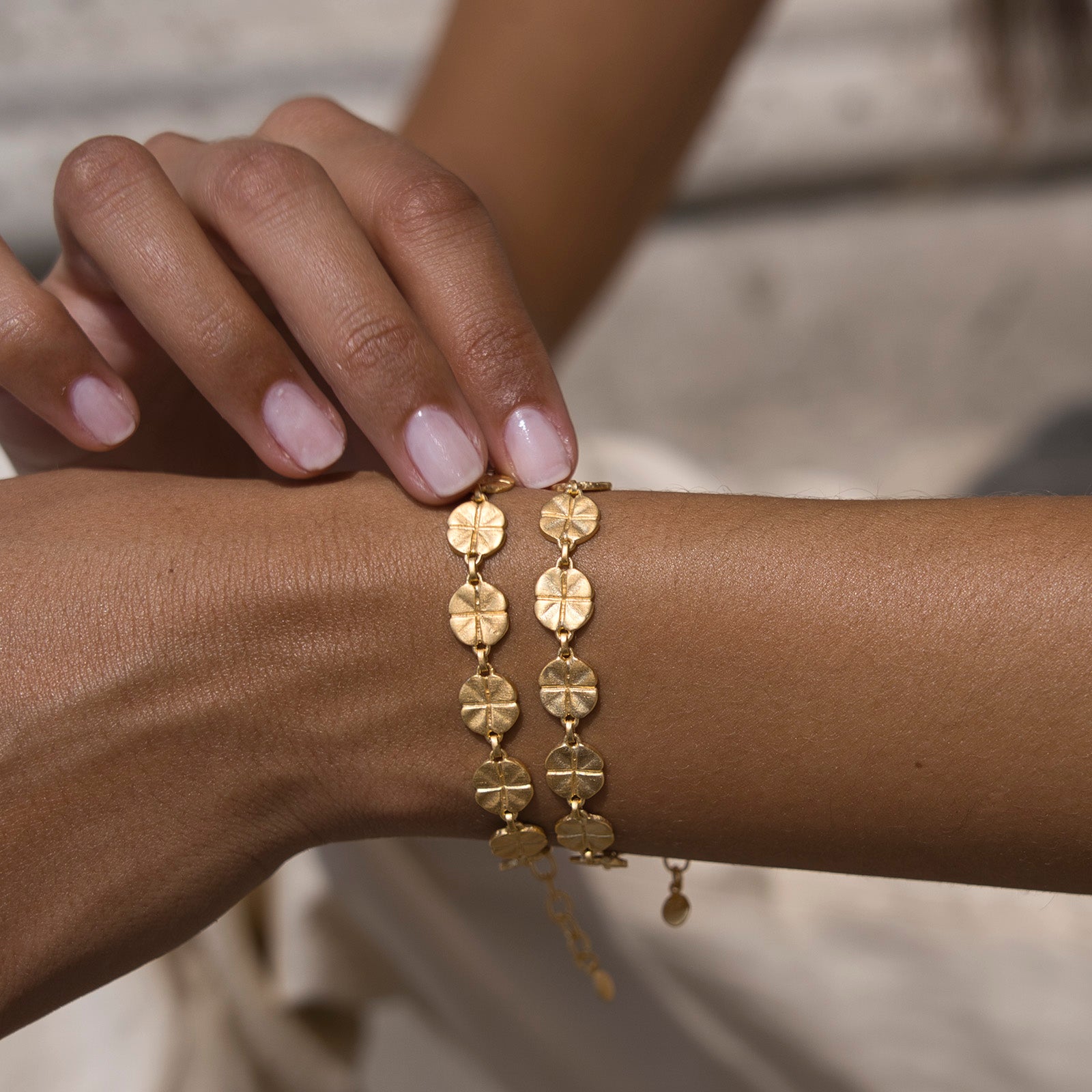 GOLD LUCKY CHARM BRACELET
