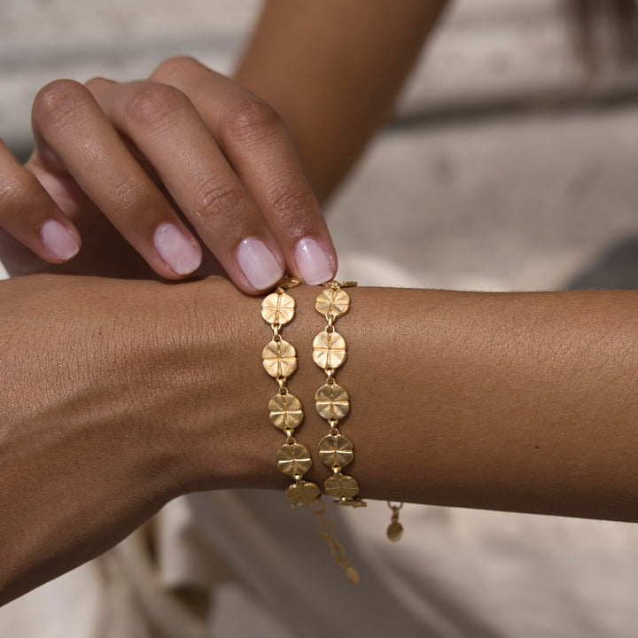 GOLD LUCKY CHARM BRACELET