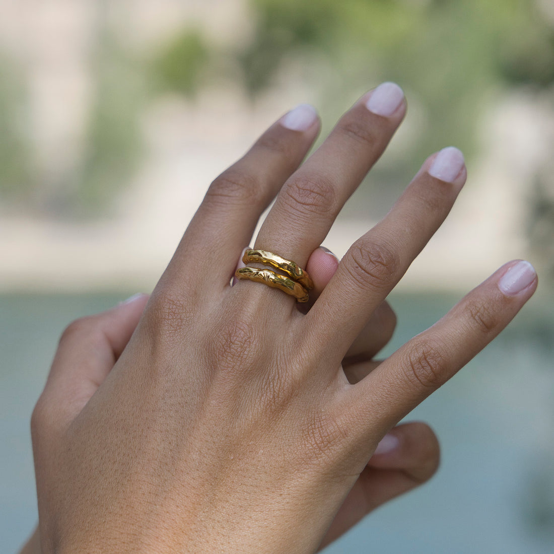 GOLD DUNE RING