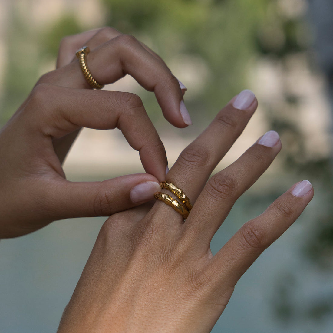 GOLD DUNE RING