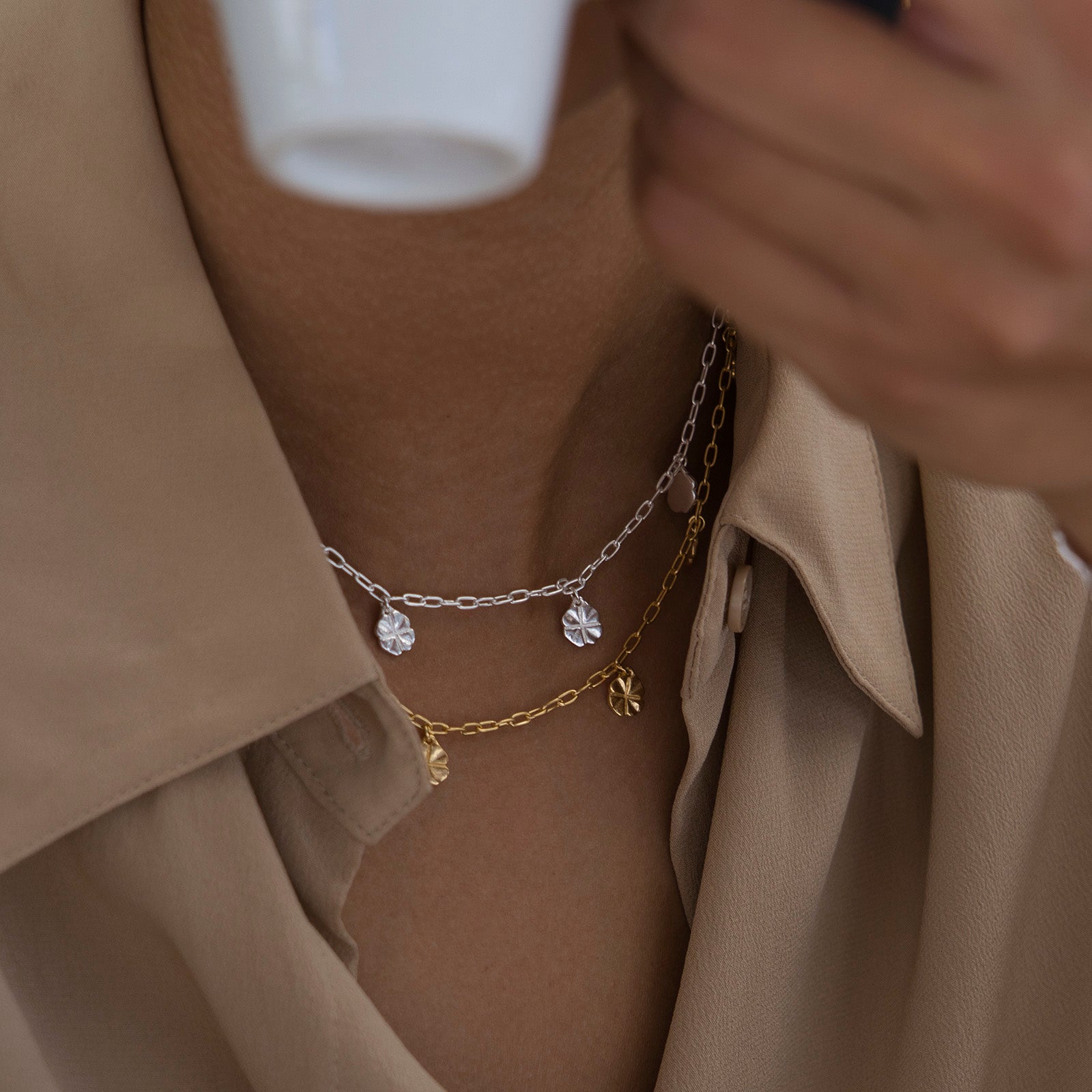 GOLDEN LUCKY CHARM NECKLACE