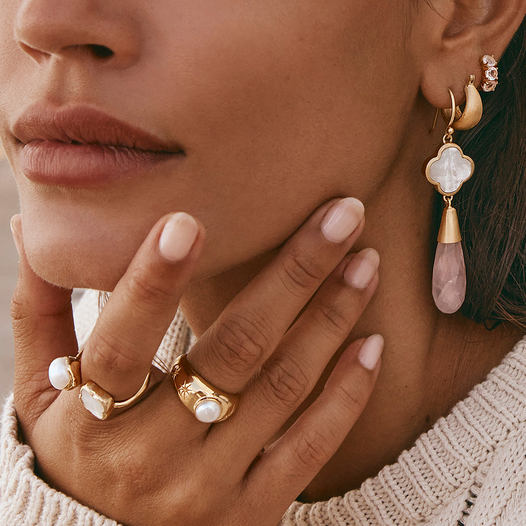 STARBURST PEARL RING