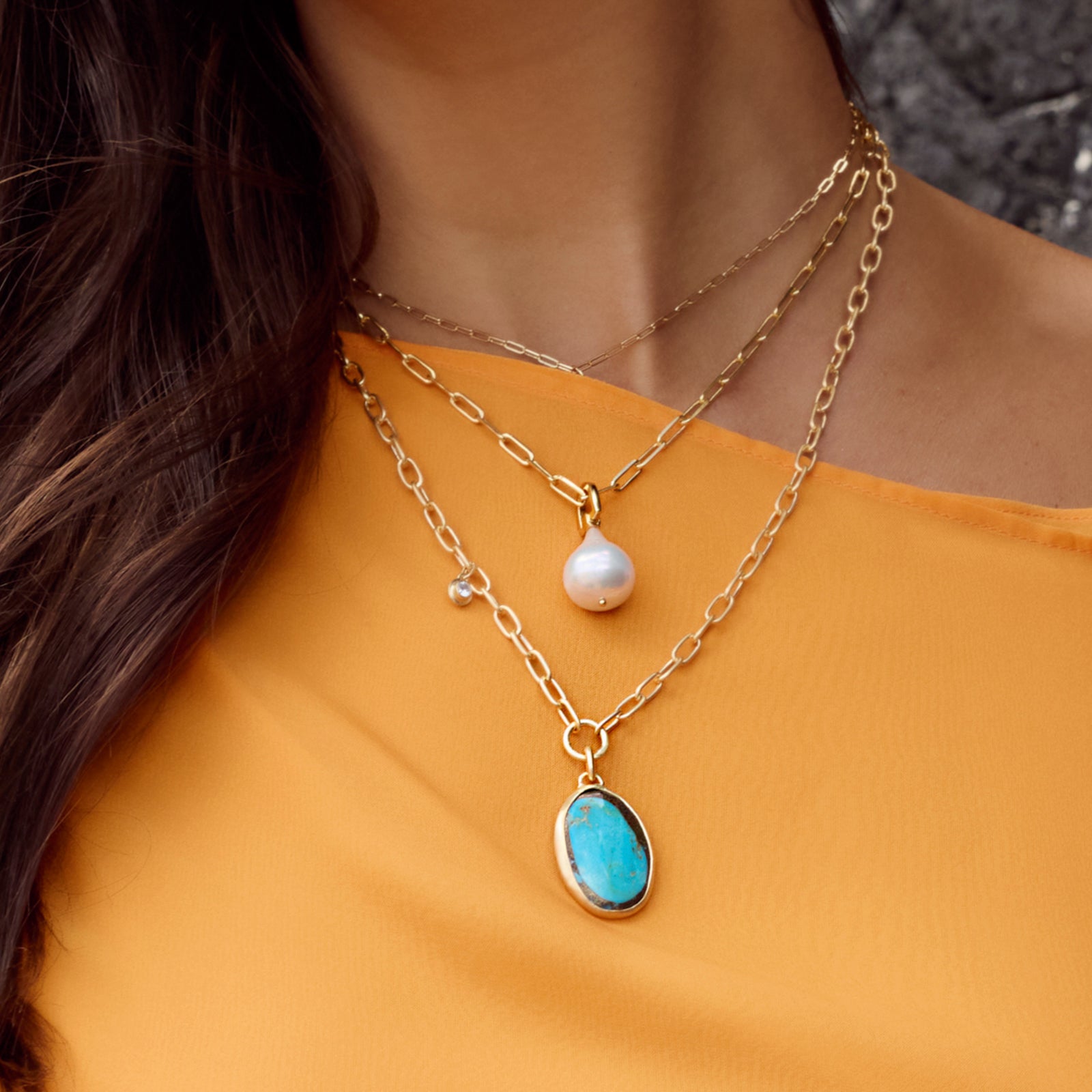 RAVELLO PEARL NECKLACE