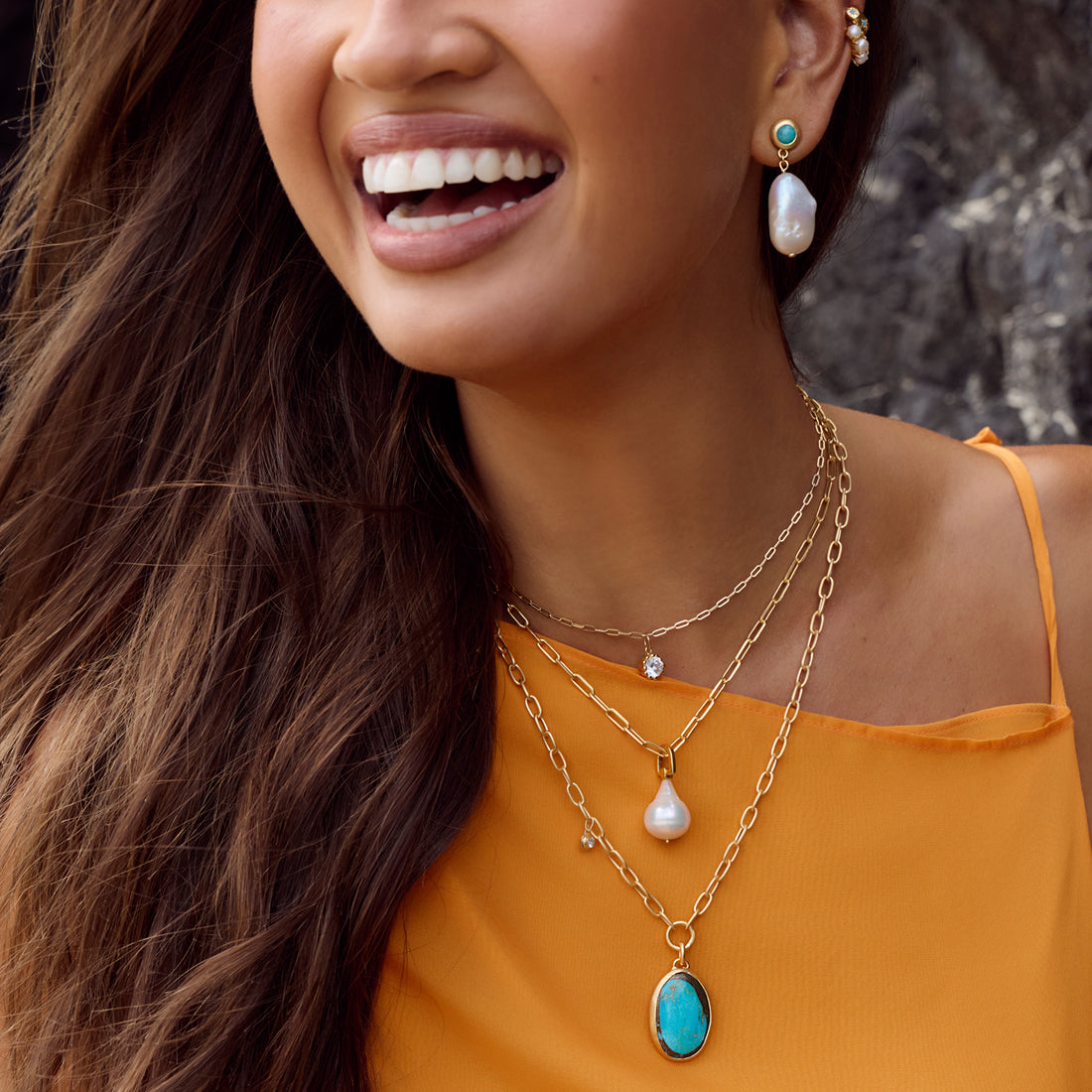 RAVELLO PEARL NECKLACE