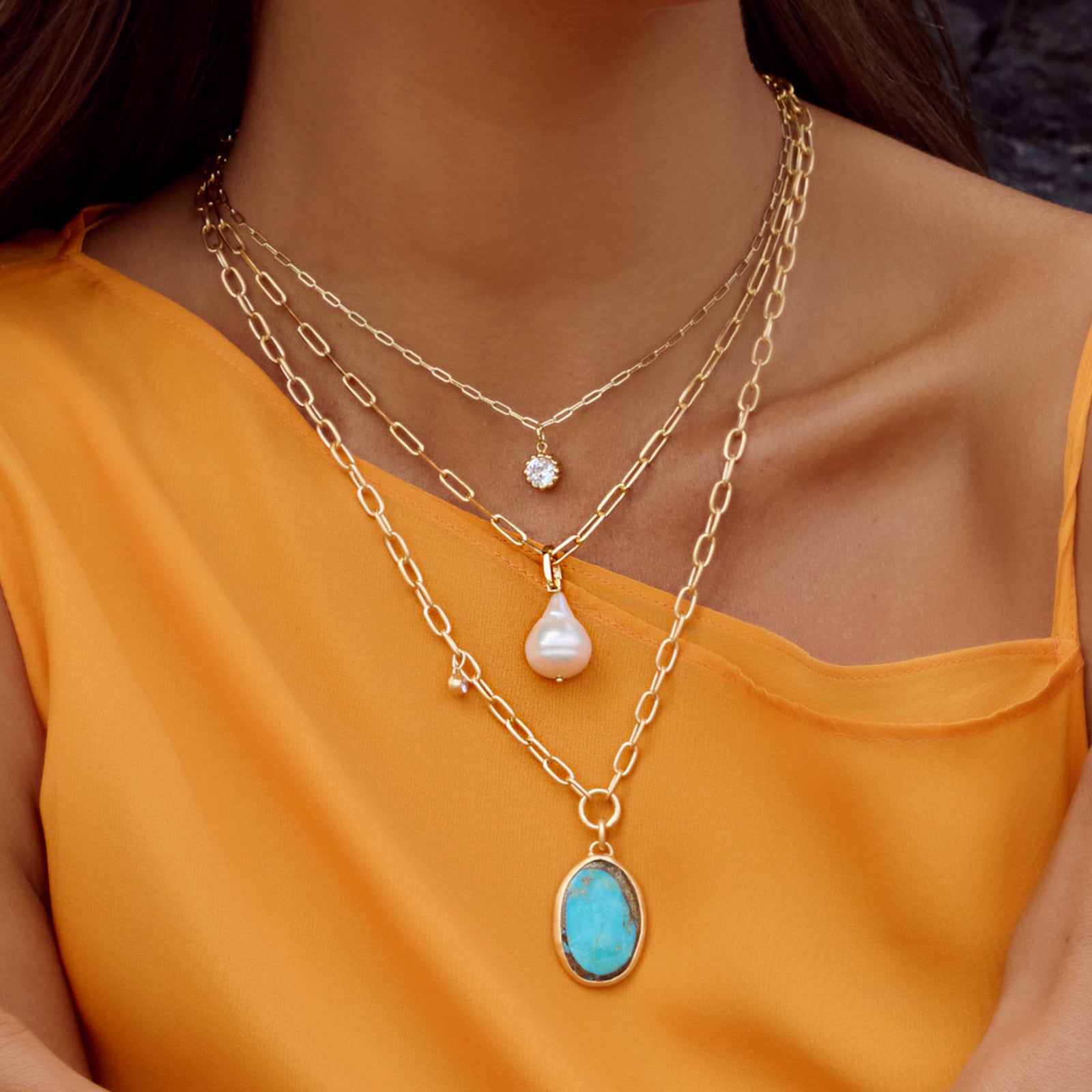 RAVELLO PEARL NECKLACE