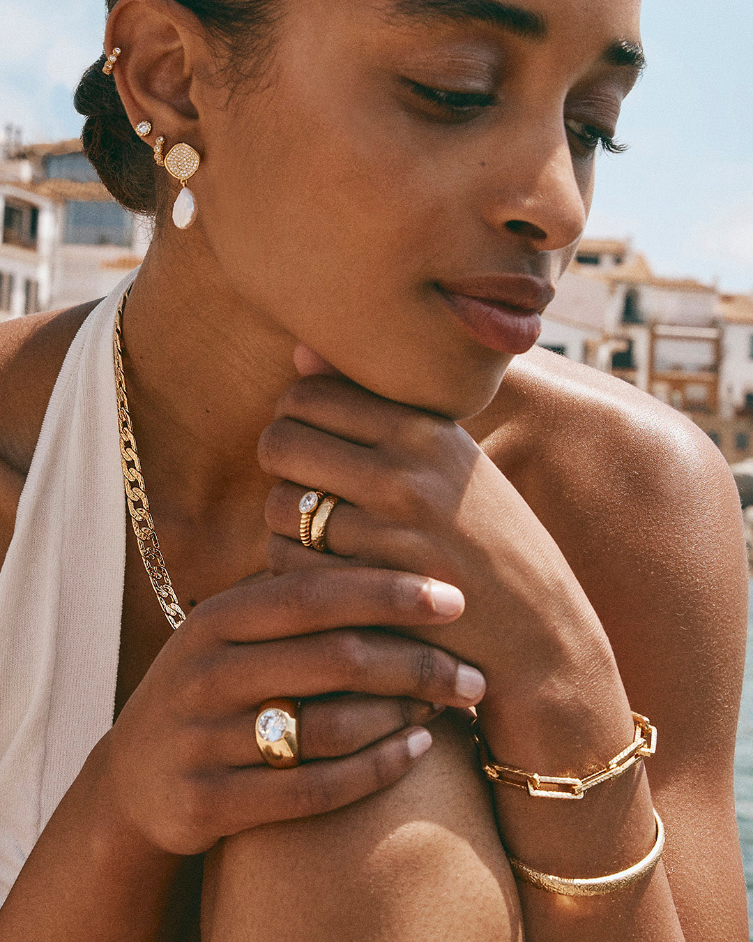 ANTIQUE GOLD CHAIN BRACELET